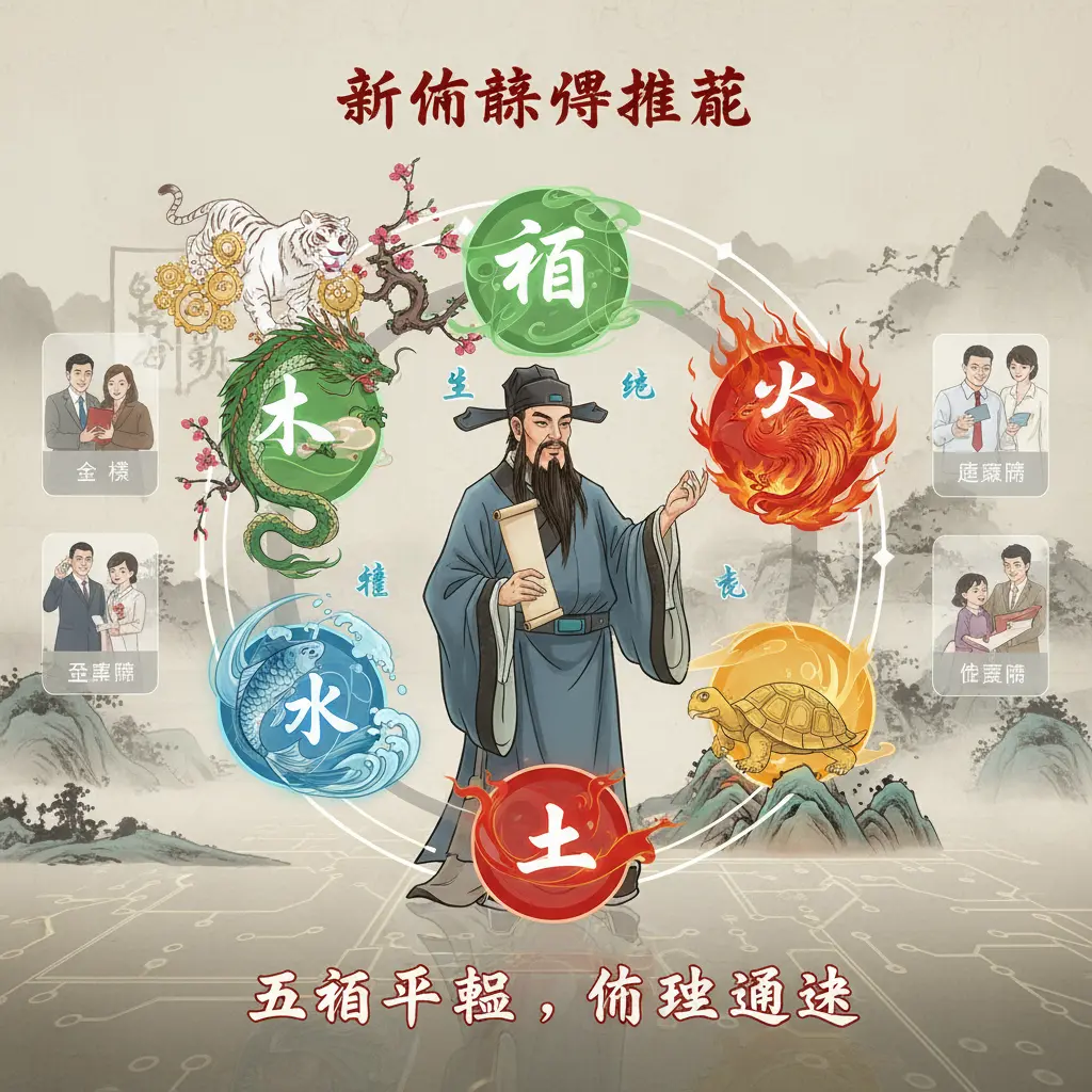 算命師傅推薦 - 五行